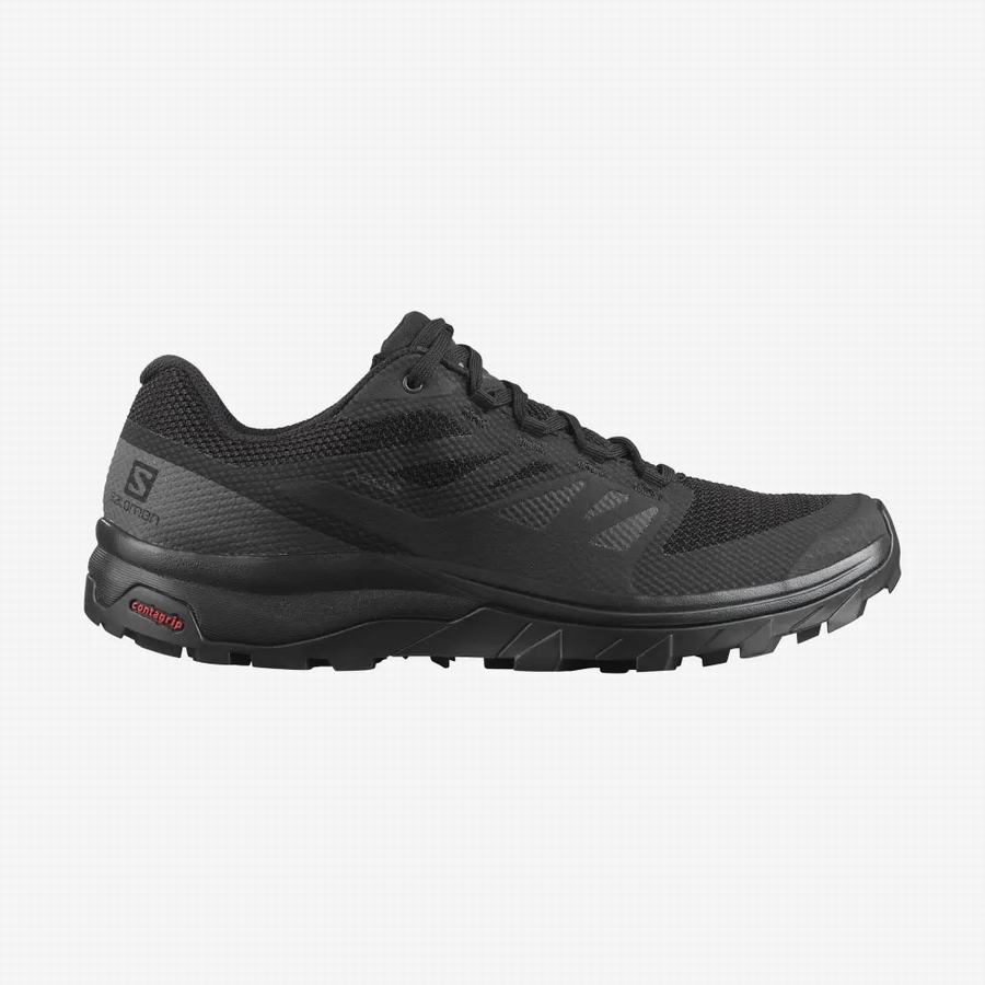 Salomon Outline Gore-tex Turisticka Obuv Panske Čierne |VNP7041EX|